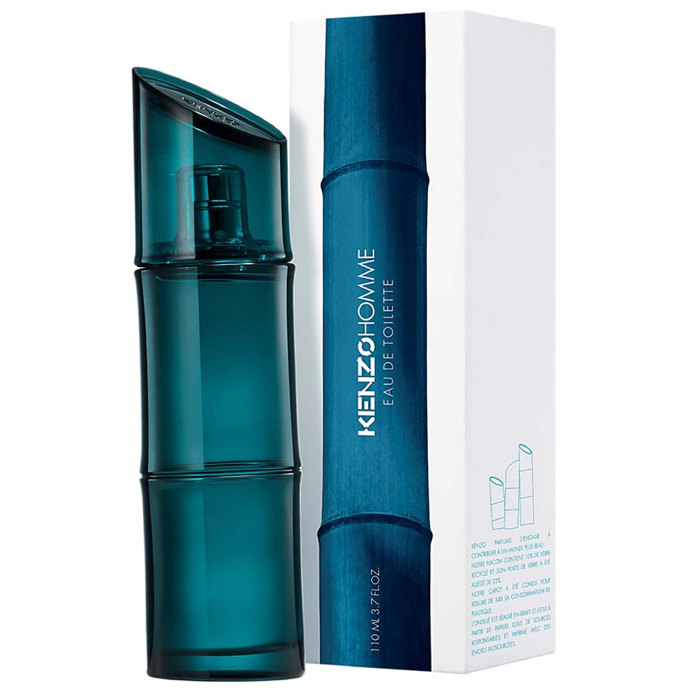 frasco Perfume Masculino Kenzo Homme Eau de Toilette detalhe lateral
