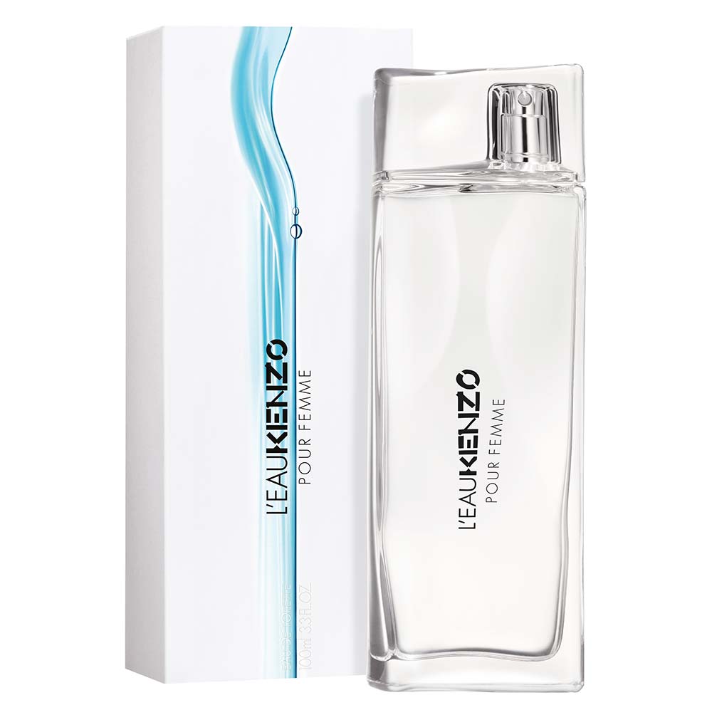 frasco Perfume Feminino Kenzo L'Eau Eau de Toilette detalhe lateral