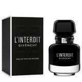 frasco Perfume Feminino Givenchy L’Interdit Intense Eau de Parfum detalhe lateral