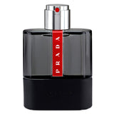 frasco Perfume Masculino Prada Luna Carbon Eau de Toilette frente fundo branco