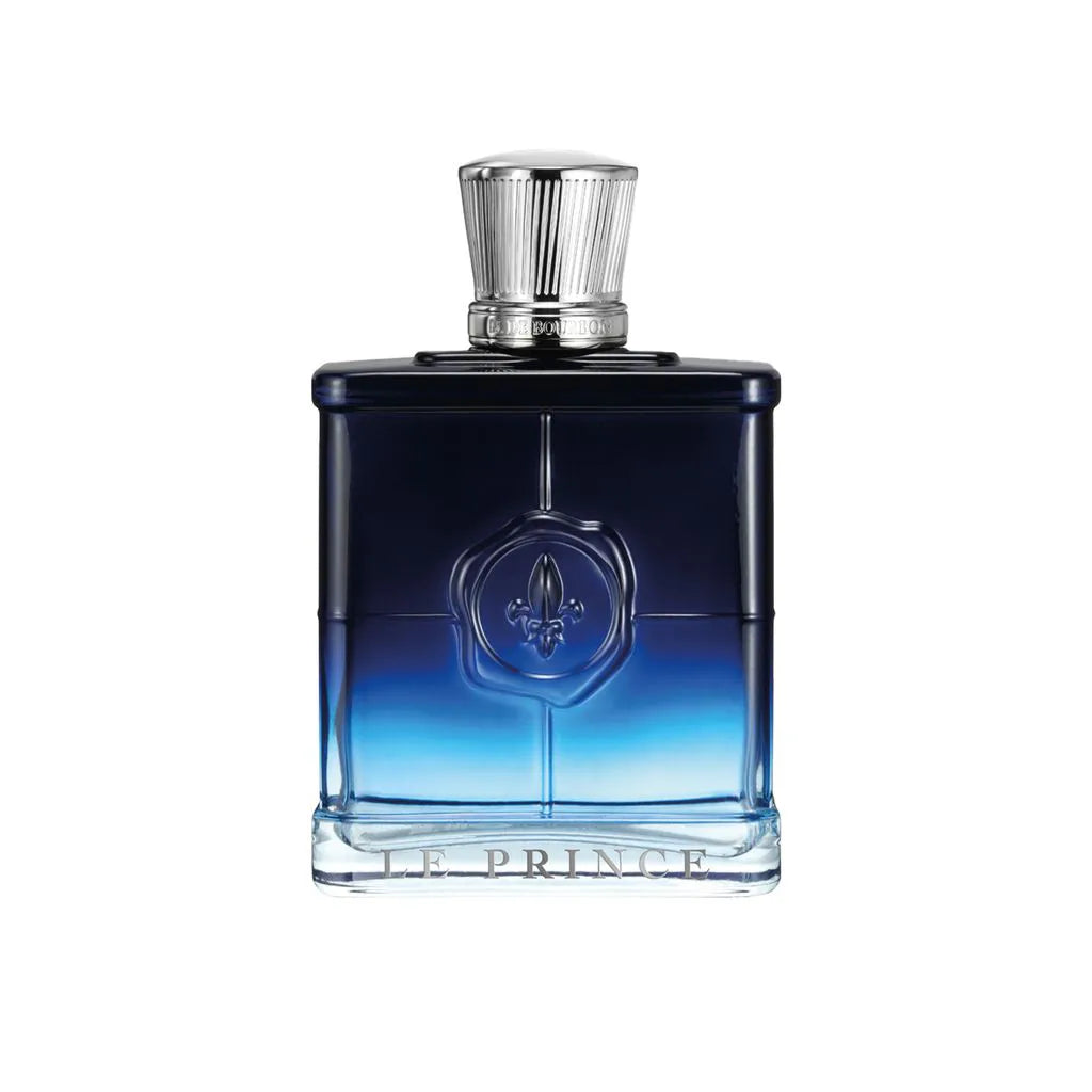 frasco Perfume Masculino Marina de Bourbon Le Prince Intense Eau de Parfum frente fundo branco