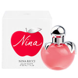 frasco Perfume Feminino Nina Ricci Eau de Toilette detalhe lateral