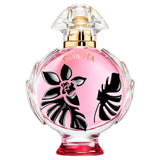 frasco Perfume Feminino Paco Rabanne Olympea Flora Eau de Parfum frente fundo branco