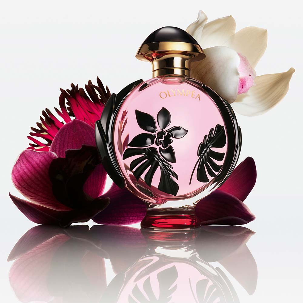frasco Perfume Feminino Paco Rabanne Olympea Flora Eau de Parfum embalagem caixa original