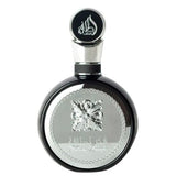 frasco Perfume Masculino Lattafa Fakhar Black Pride Of Eau de Parfum frente fundo branco