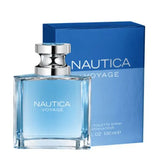 frasco Perfume Masculino Nautica Voyage Eau de Toilette detalhe lateral