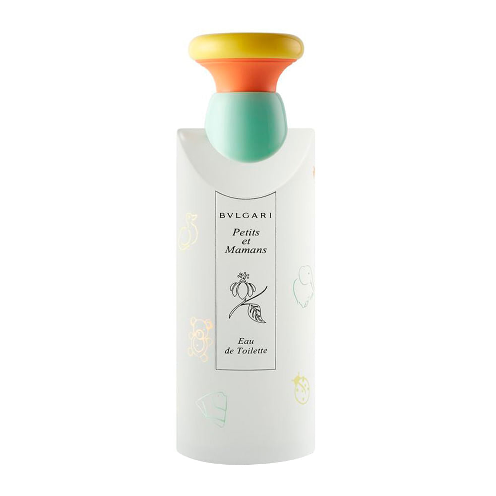 frasco Perfume Infantil Bulgari Petits & Mamans Eau de Toilette frente fundo branco