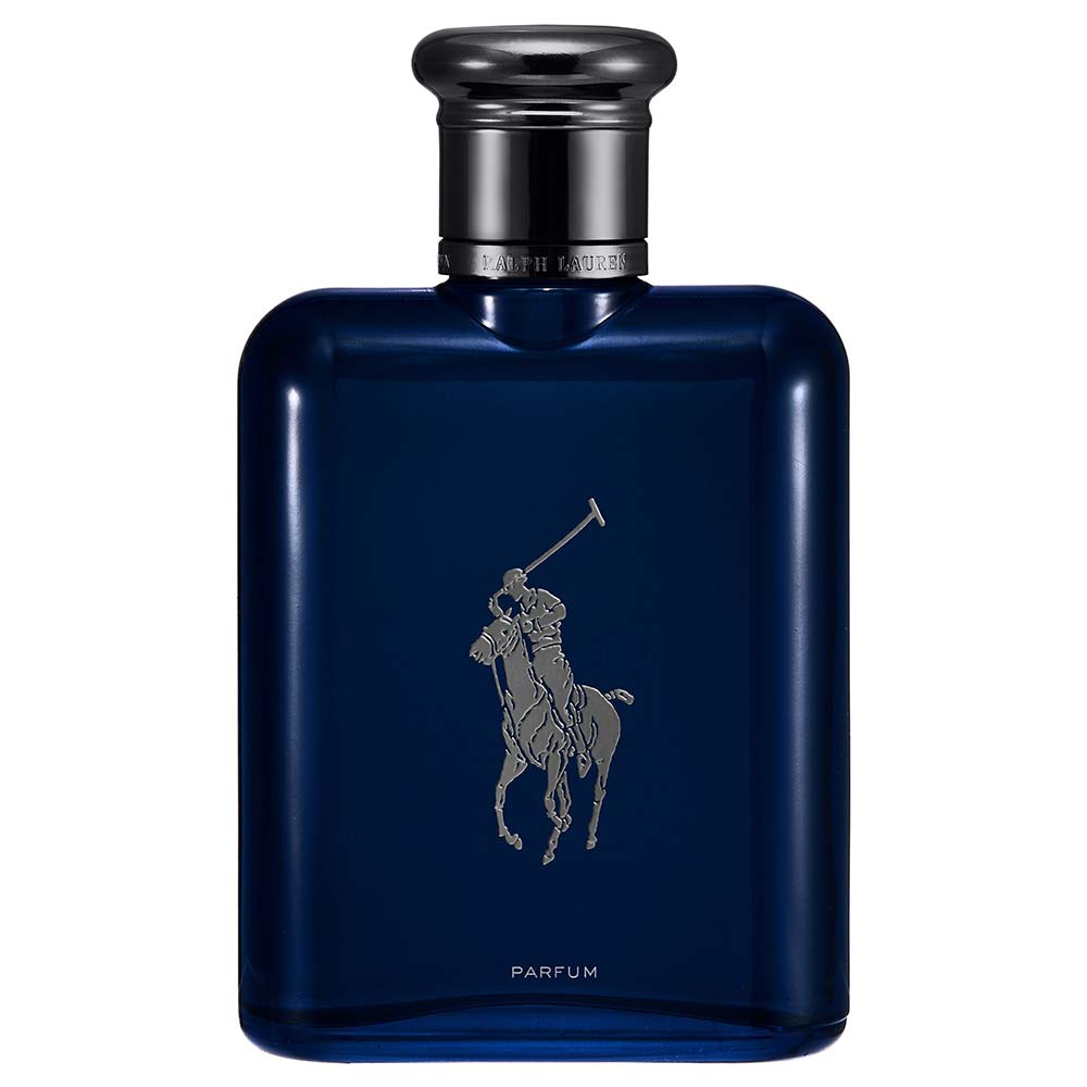 frasco Perfume Mascunino Ralfh Lauren Polo Blue Parfum frente fundo branco