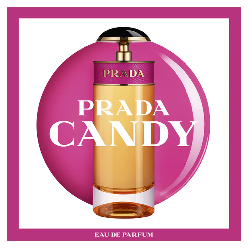 frasco Perfume Feminino Prada Candy Eau de Parfum embalagem caixa original