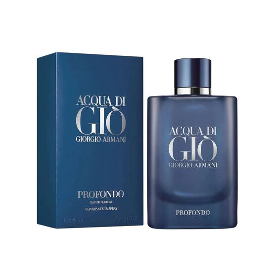 frasco Perfume Giorgio Armani Acqua Di Gio Profondo Eau de Parfum detalhe lateral