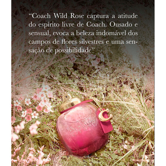 frasco Perfume Feminino Coach Wild Rose For Woman Eau de Parfum embalagem caixa original