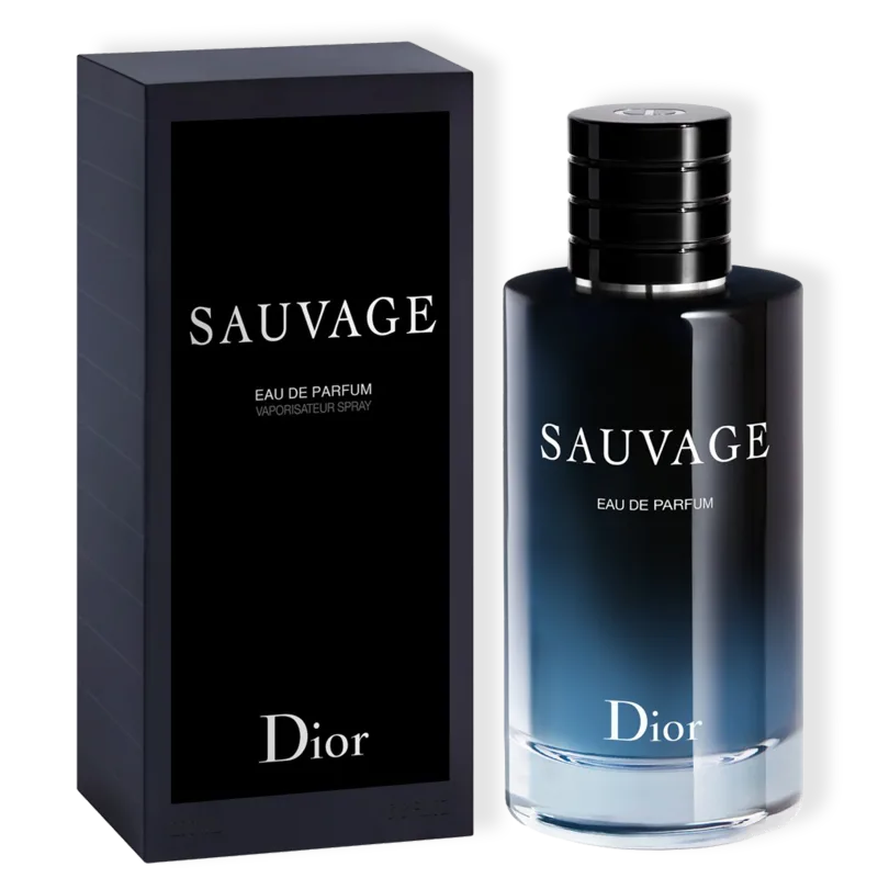 frasco Perfume Masculino Dior Sauvage Eau de Parfum detalhe lateral