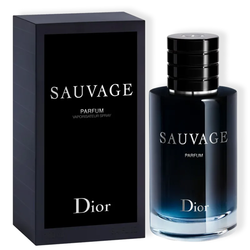 frasco Perfume Masculino Dior Sauvage Parfum detalhe lateral