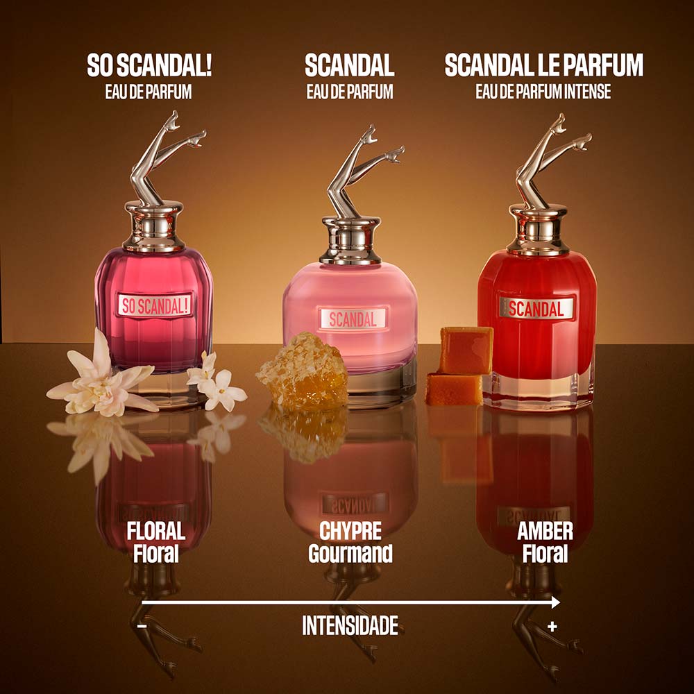 frasco Perfume Feminino Jean Paul Gaultier Scandal Le Parfum Eau de Parfum embalagem caixa original