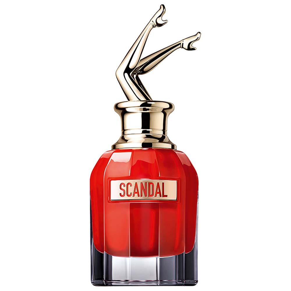 frasco Perfume Feminino Jean Paul Gaultier Scandal Le Parfum Eau de Parfum frente fundo branco