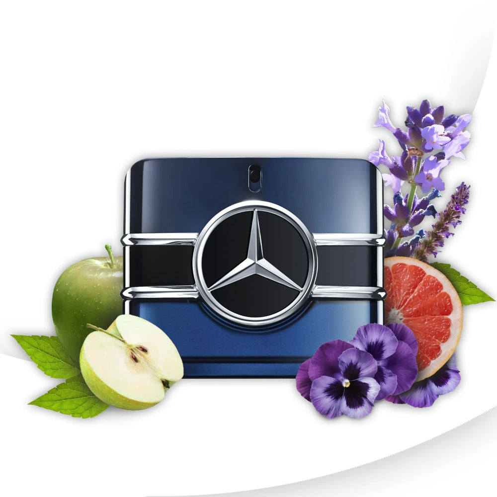 frasco Perfume Masculino Mercedes Benz Sign Eau de Parfum embalagem caixa original