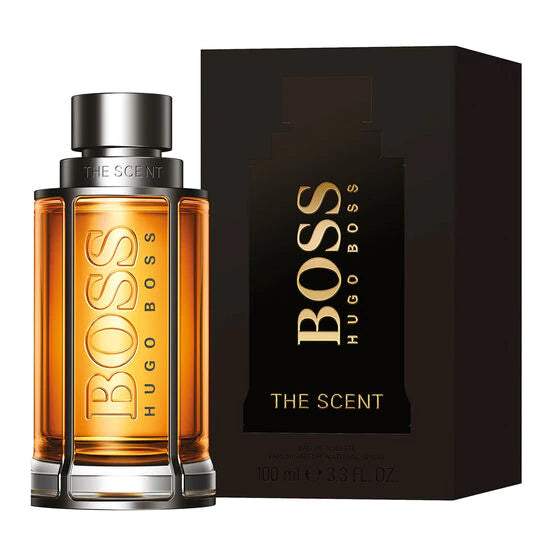 frasco Perfume Masculino Hugo Boss Boss The Scent Eau de Toilette detalhe lateral