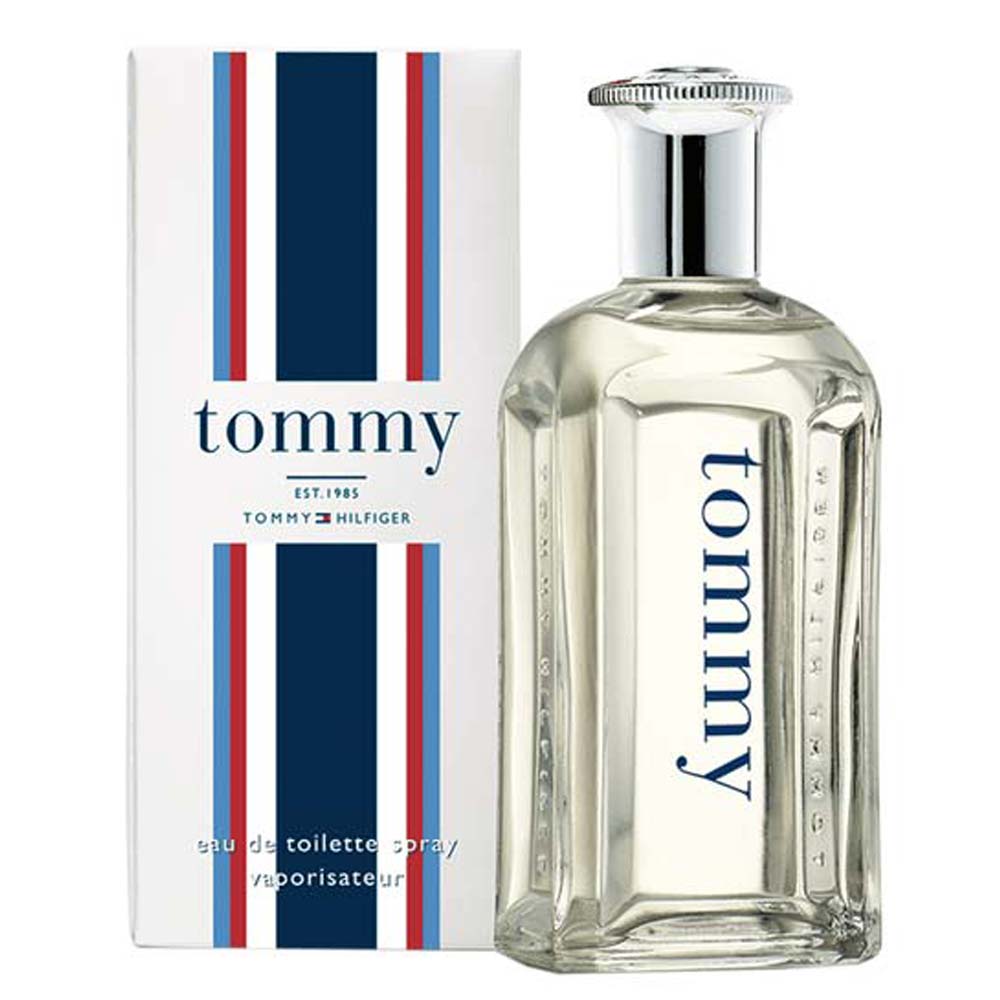 frasco Perfume Masculino Tommy Hilfiger Eau de Toilette detalhe lateral