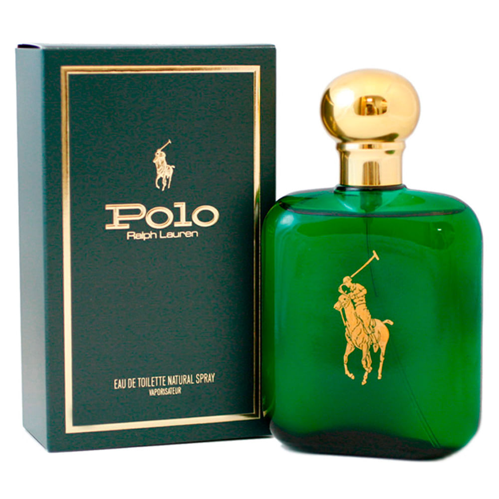 frasco Perfume Mascunino Ralfh Lauren Polo Eau de Toilette detalhe lateral