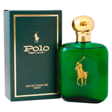 frasco Perfume Mascunino Ralfh Lauren Polo Eau de Toilette detalhe lateral
