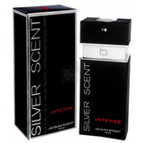 frasco Perfume Masculino Jacques Bogat Silver Scent Intense Eau de Toilette detalhe lateral