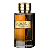 frasco Perfume Masculino Bareeq Al Dhahab Al Wataniah Eau de Parfum frente fundo branco