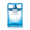 frasco Perfume Masculino Versace Eau Fraiche Eau de Toilette frente fundo branco