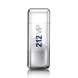 frasco Perfume Masculino Carolina Herrera 212 Vip Men Eau de Toilette frente fundo branco