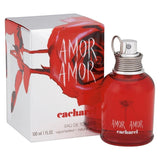 frasco Perfume Feminino Cacharel Amor Amor Eau de Toilette detalhe lateral