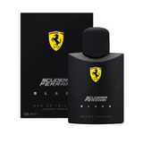 frasco Perfume Masculino Ferrari Black Scuderia Eau de Toilette detalhe lateral