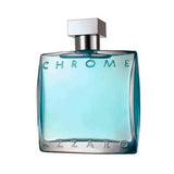frasco Perfume Masculino Azzaro Chrome Eau de Toilette frente fundo branco