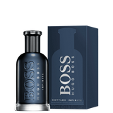 frasco Perfume Masculino Hugo Boss Infinite Eau de Parfum detalhe lateral