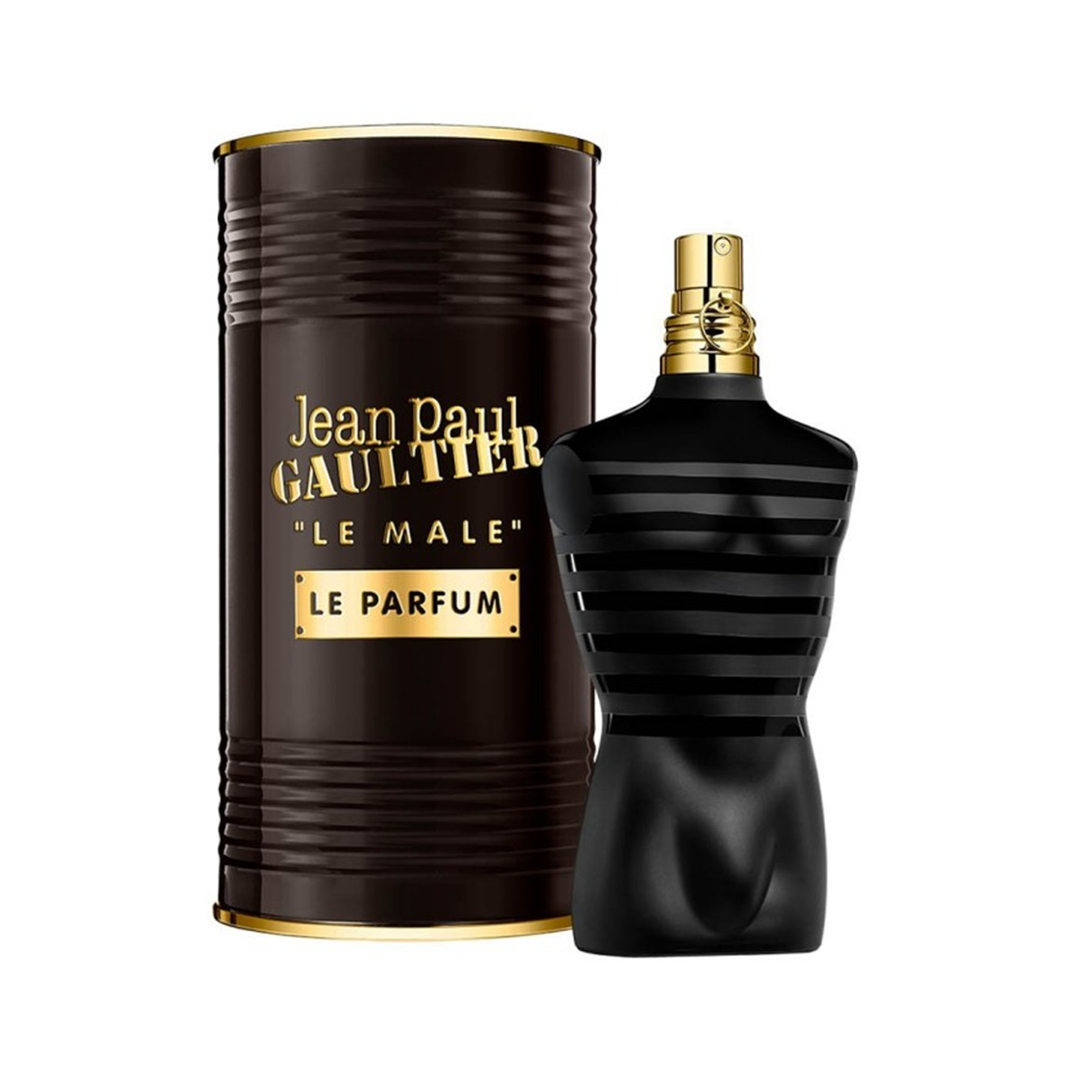 frasco Perfume Masculino Jean Paul Gaultier Le Male Le Parfum Eau de Parfum detalhe lateral