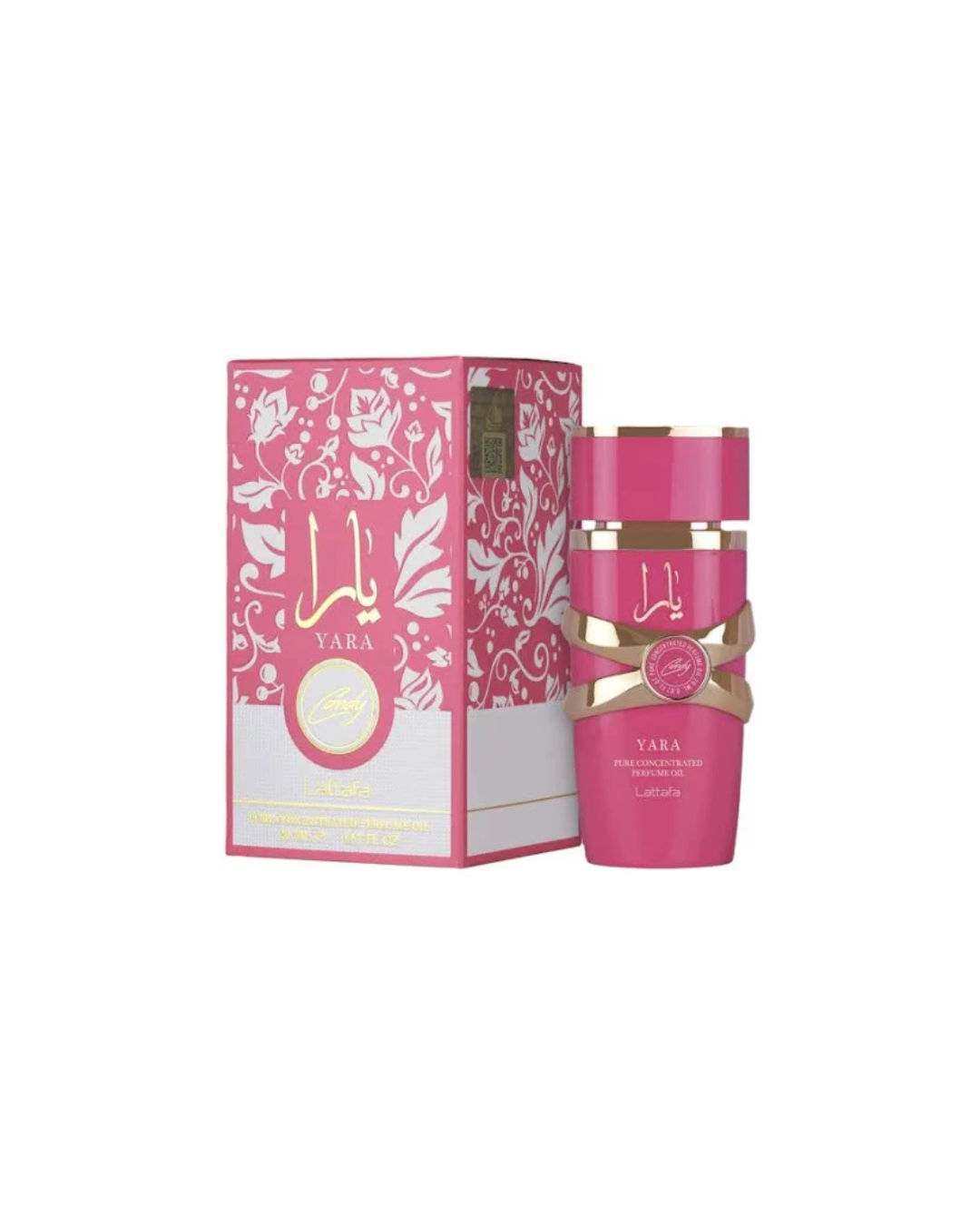 frasco Lattafa Yara Candy Oleo Concentrado 20Ml embalagem caixa original