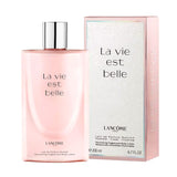 frasco Loção Corporal Lancome La Vie Est Belle detalhe lateral