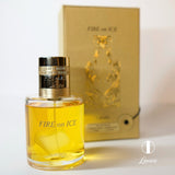 frasco Lattafa Fire On Ice Eau de Parfum - 110Ml Perfume Unissex detalhe lateral