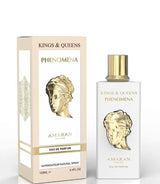 frasco Perfume Feminino Amaran Kings & Queens Phenomena Eau de Parfum detalhe lateral