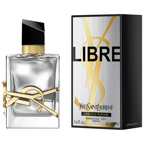 frasco Perfume Feminino Libre L'Absolu Platine Eau de Parfum detalhe lateral