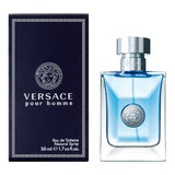 frasco Perfume Masculino Versace Por Homme Eau de Toilette detalhe lateral