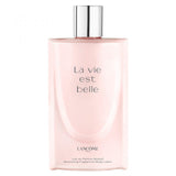frasco Loção Corporal Lancome La Vie Est Belle frente fundo branco