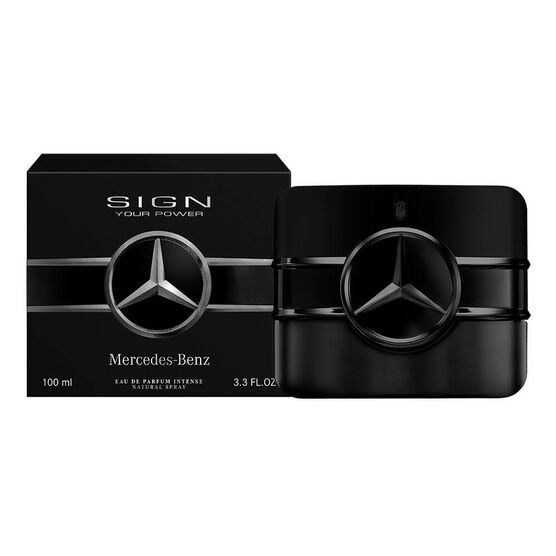 frasco Perfume Masculino Mercedes Benz Sign Your Power Eau de Parfum detalhe lateral