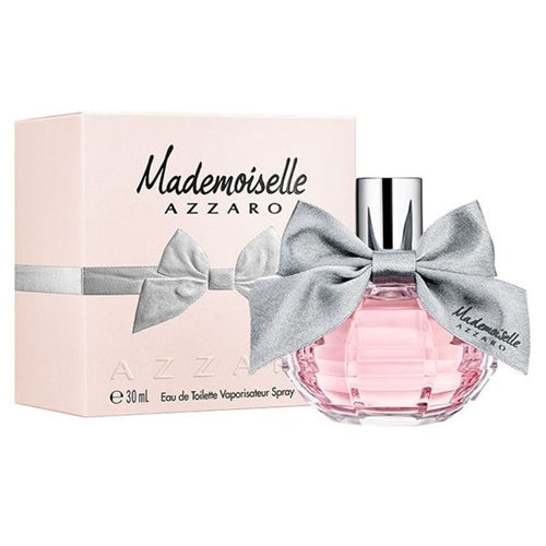 frasco Perfume Feminino Azzaro Mademoiselle Eau de Toilette detalhe lateral