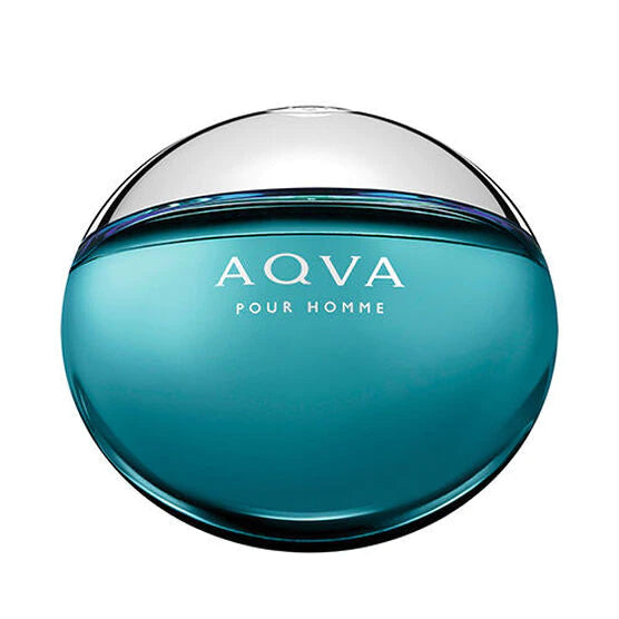 frasco Perfume MasculinoBvlgari Aqva Pour Homme Eau de Toilette frente fundo branco