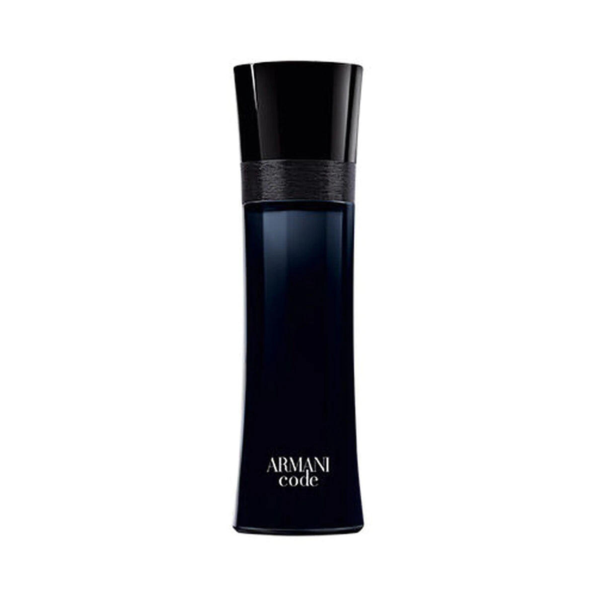 frasco Perfume Masculino Armani Code Eau de Toilette frente fundo branco