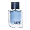 frasco Perfume Masculino Calvin Klein Defy Eau de Toilette frente fundo branco