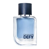 frasco Perfume Masculino Calvin Klein Defy Eau de Toilette frente fundo branco