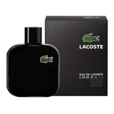 frasco Perfume Masculino Lacoste L.12.12 Noir Eau de Toilette detalhe lateral