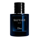 frasco Perfume Masculino Dior Sauvage Elixir frente fundo branco