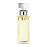 frasco Perfume Feminino Calvin Klein Eternity Eau de Parfum frente fundo branco