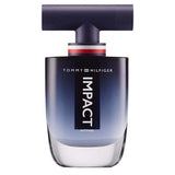 frasco Perfume Masculino Tommy Impact Intense Eau de Parfum frente fundo branco